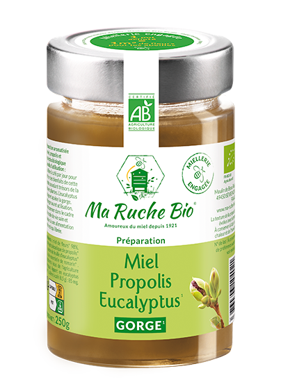 Préparation Miel, Propolis, Eucalyptus Ma Ruche Bio